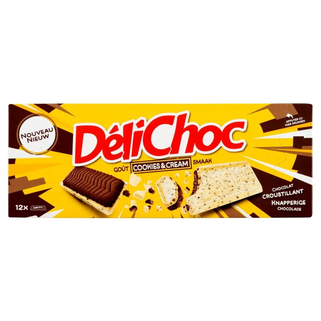 Délichoc Cookies & Cream Biscuits 150 Gr