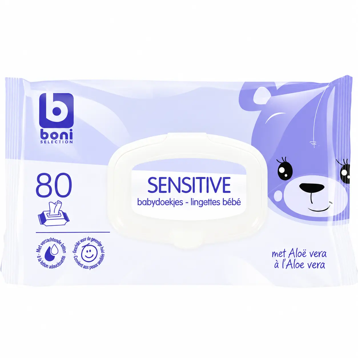 Boni Sensitive Lingettes Bébé Aloe Vera 80 Pièces