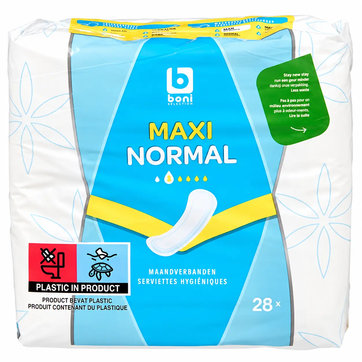 Boni Maxi Normal Serviettes Hygiéniques 28 Pièces