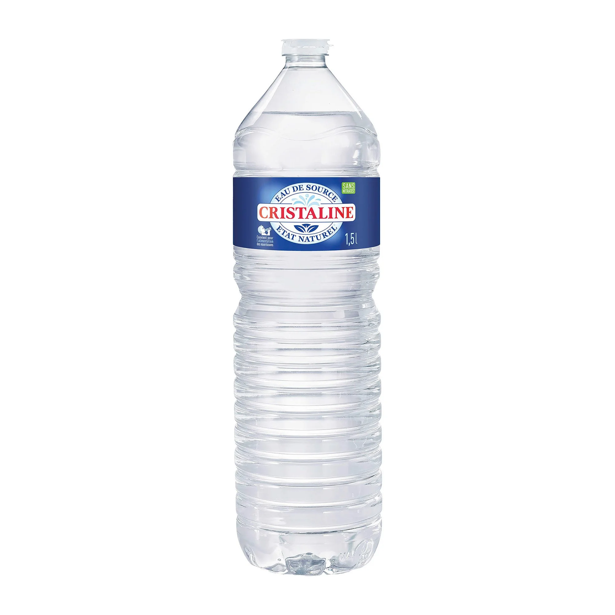 Cristaline Eau Plate Bouteille 1,5 L