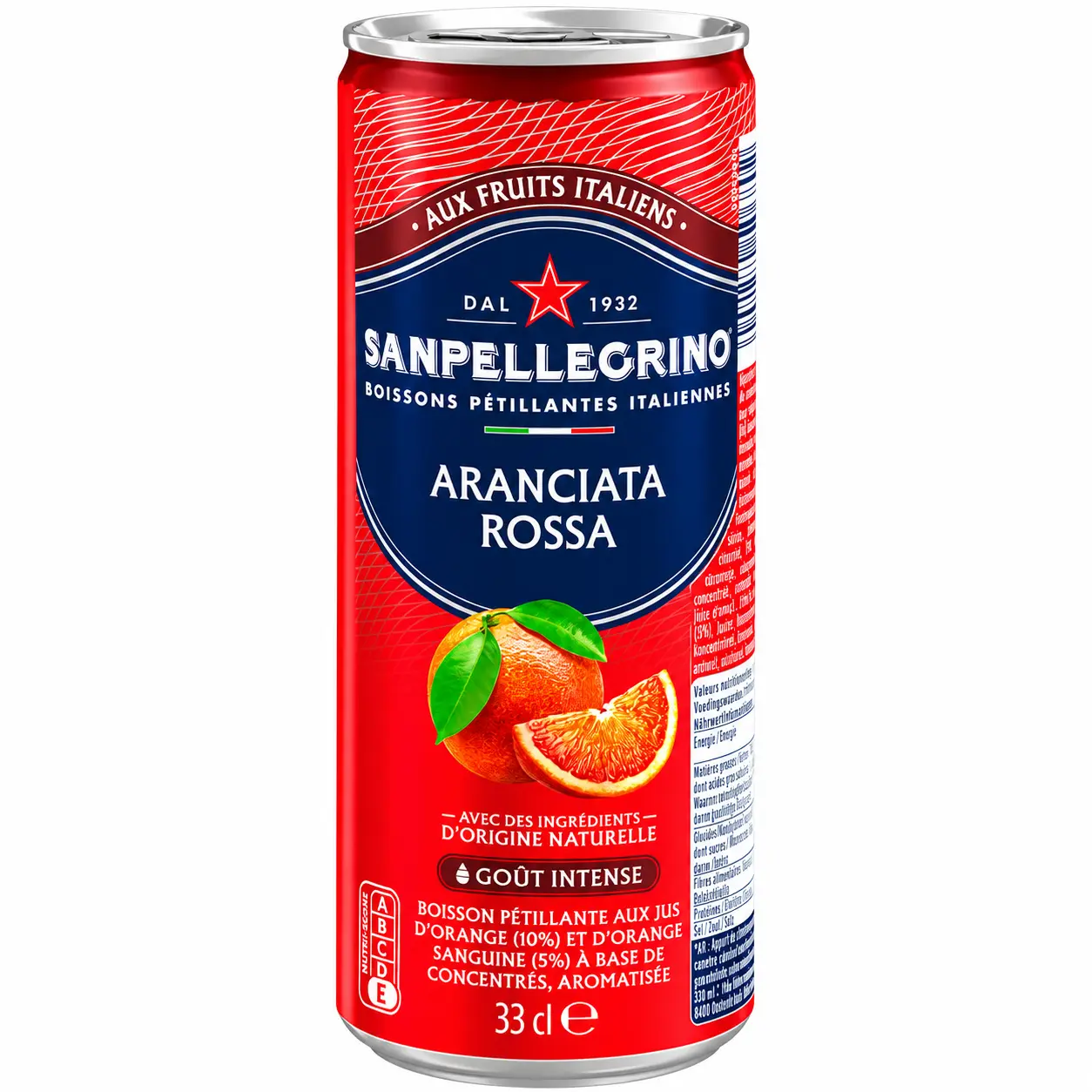 San Pellegrino Aranciata Rossa Canette 33 Cl
