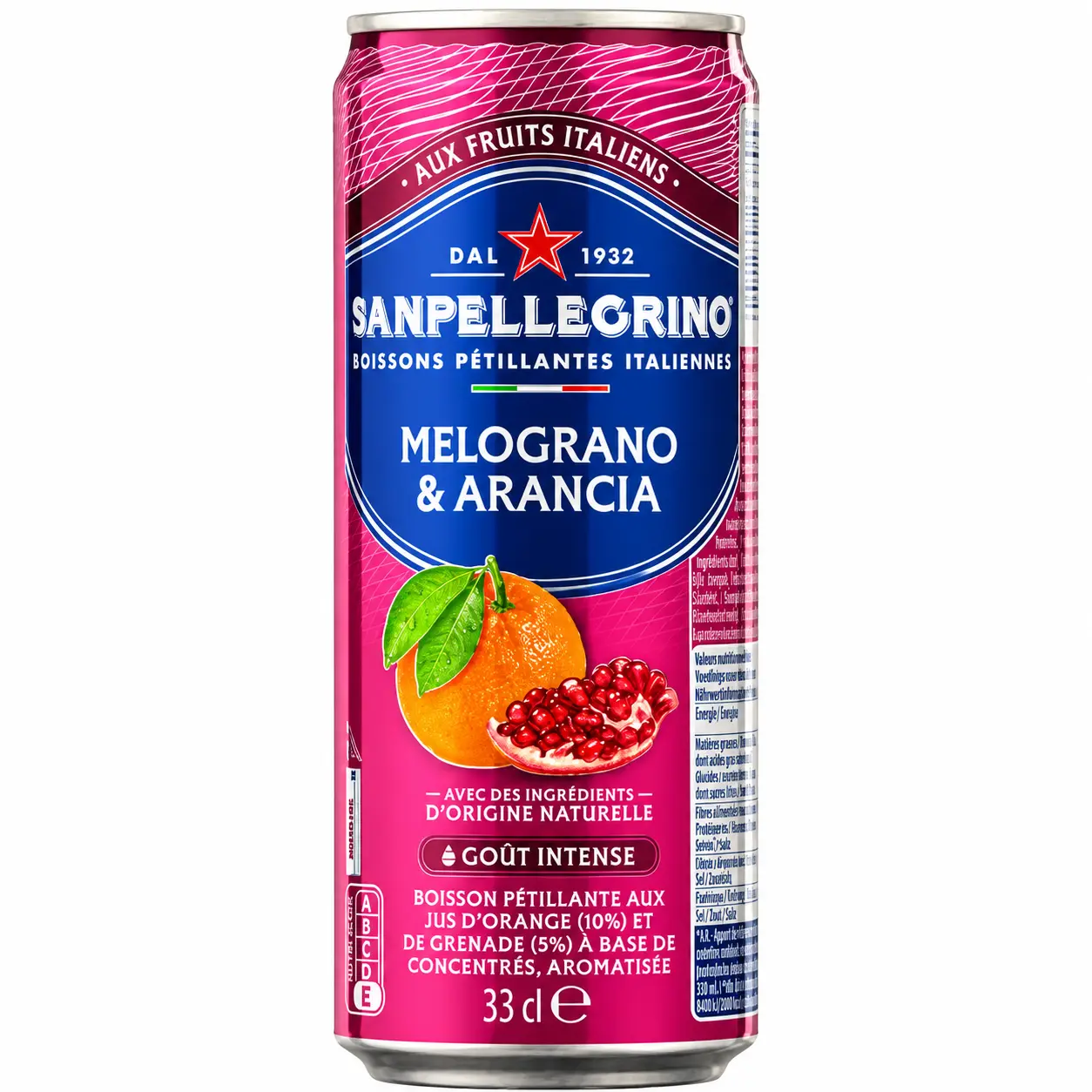San Pellegrino Melograno & Arancia Canette 33 Cl