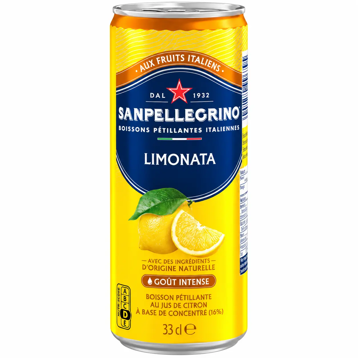 San Pellegrino Limonata Canette 33 Cl