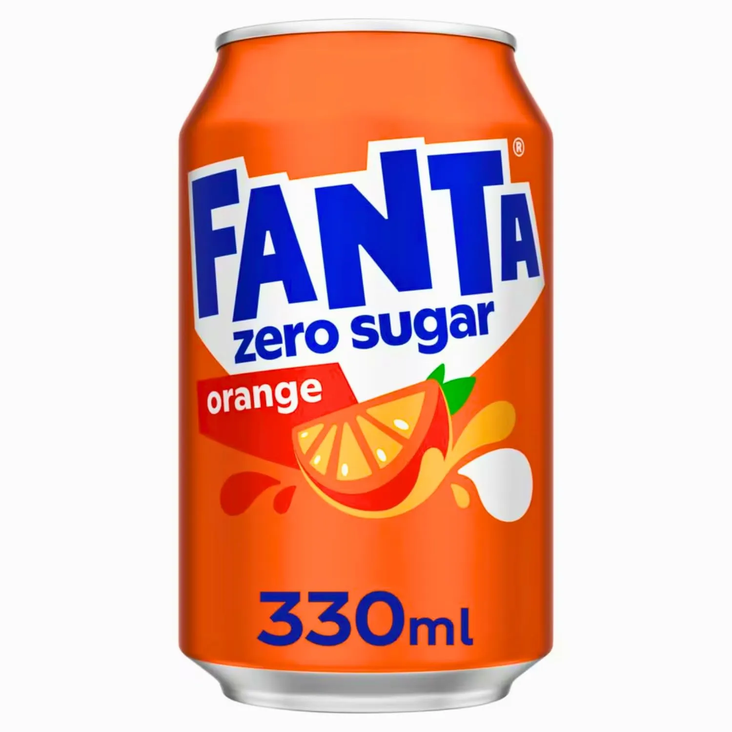 Fanta Orange Zéro Sugar Import DK Canette 33 Cl