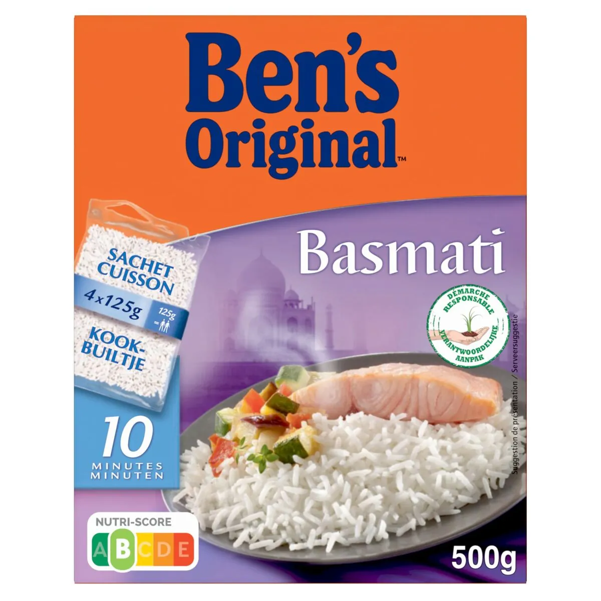 Ben's Original Riz Basmati Sachets 4x125 Gr