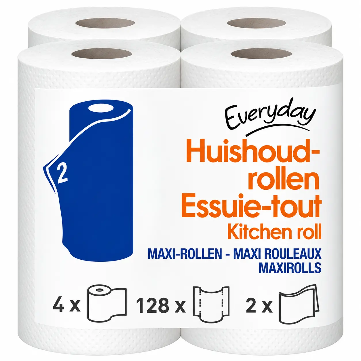 Everyday Essuie-Tout 2 Épaisseurs 4 Rouleaux