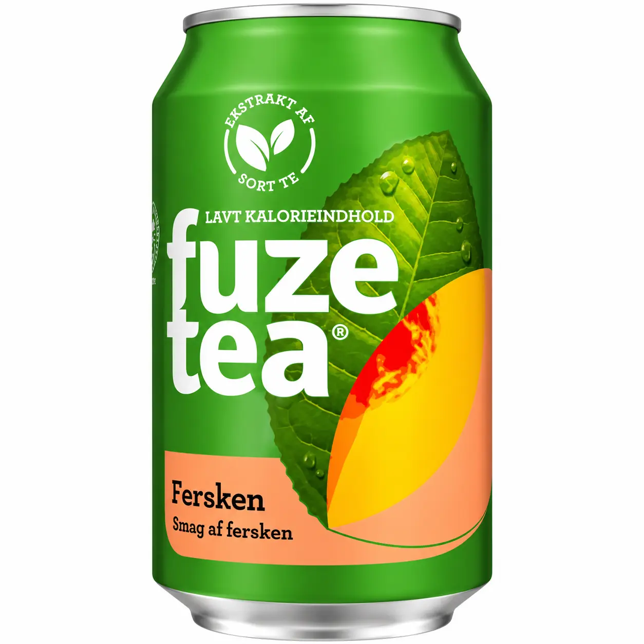 Fuze Tea Black Peach Import DK Canette 33 Cl
