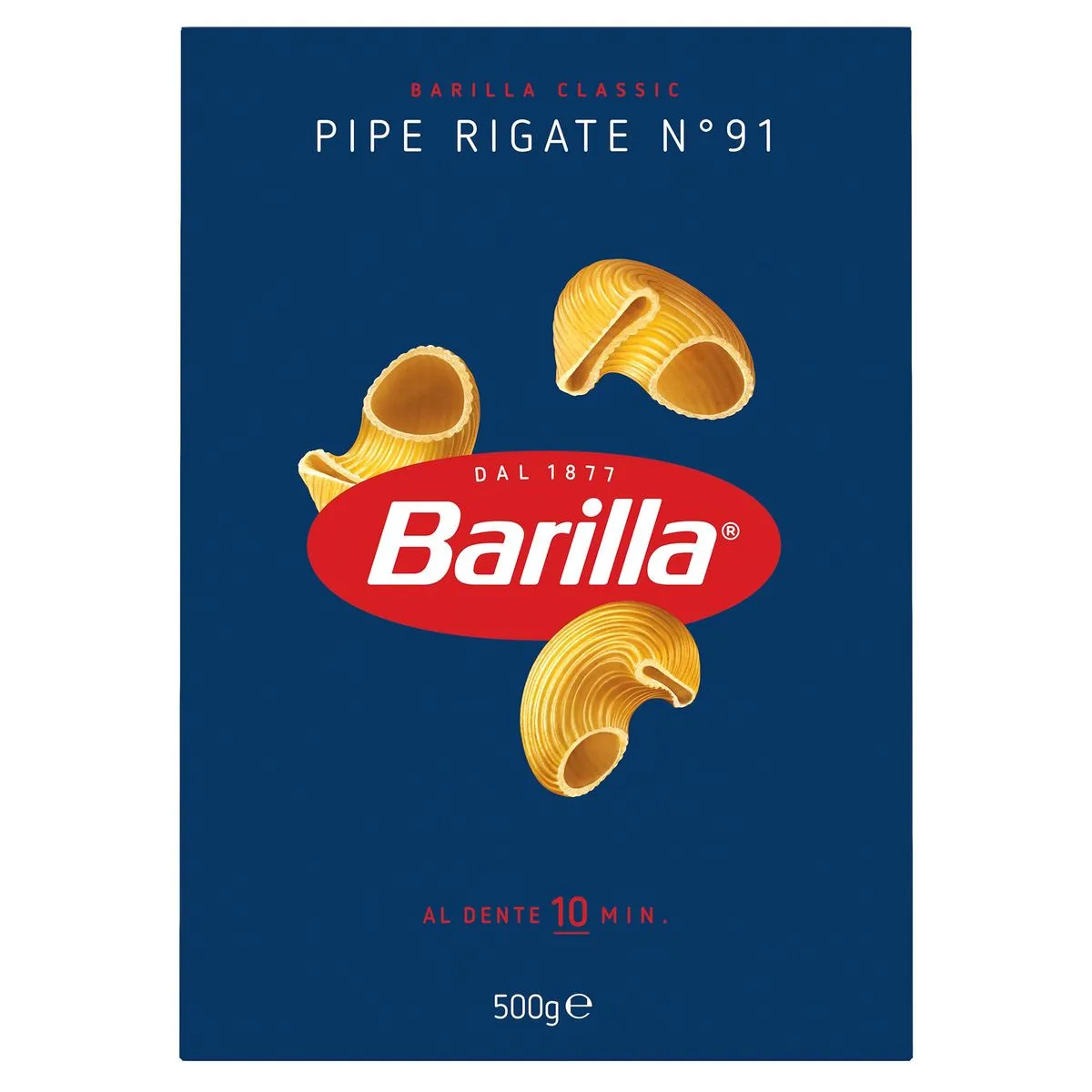 Barilla Pipe Rigate Pâtes 500 Gr
