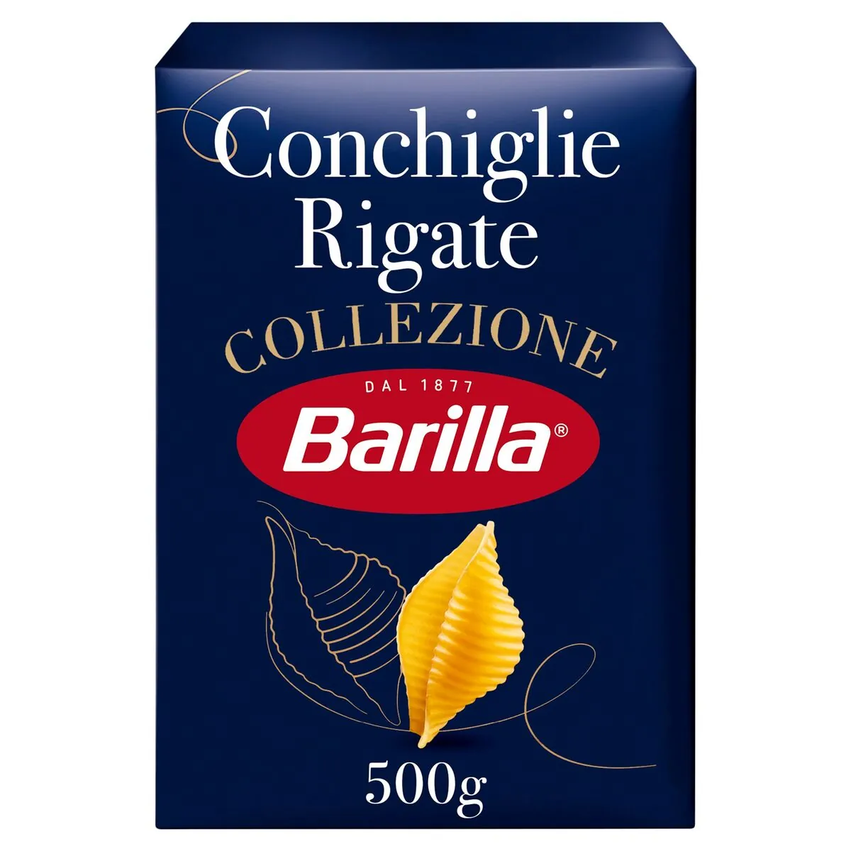 Barilla Conchiglie Rigate Pâtes 500 Gr