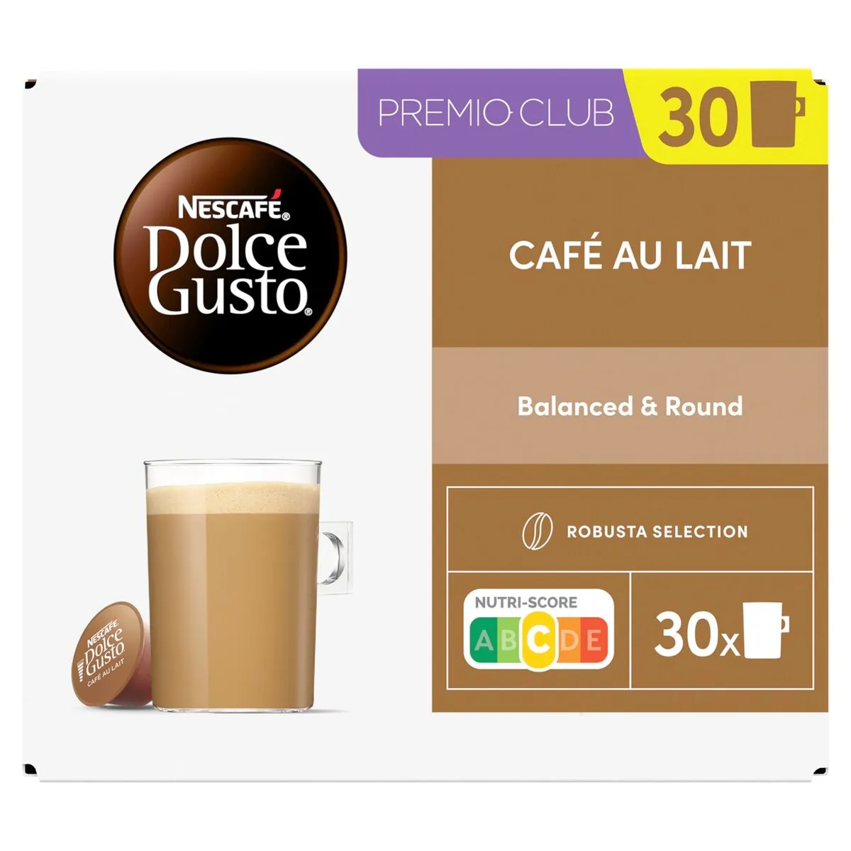 Nescafé Dolce Gusto Café au Lait 30 Capsules