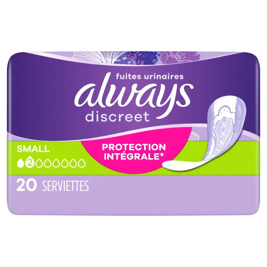 Always Discreet Small Serviettes Hygiéniques 20 Pièces