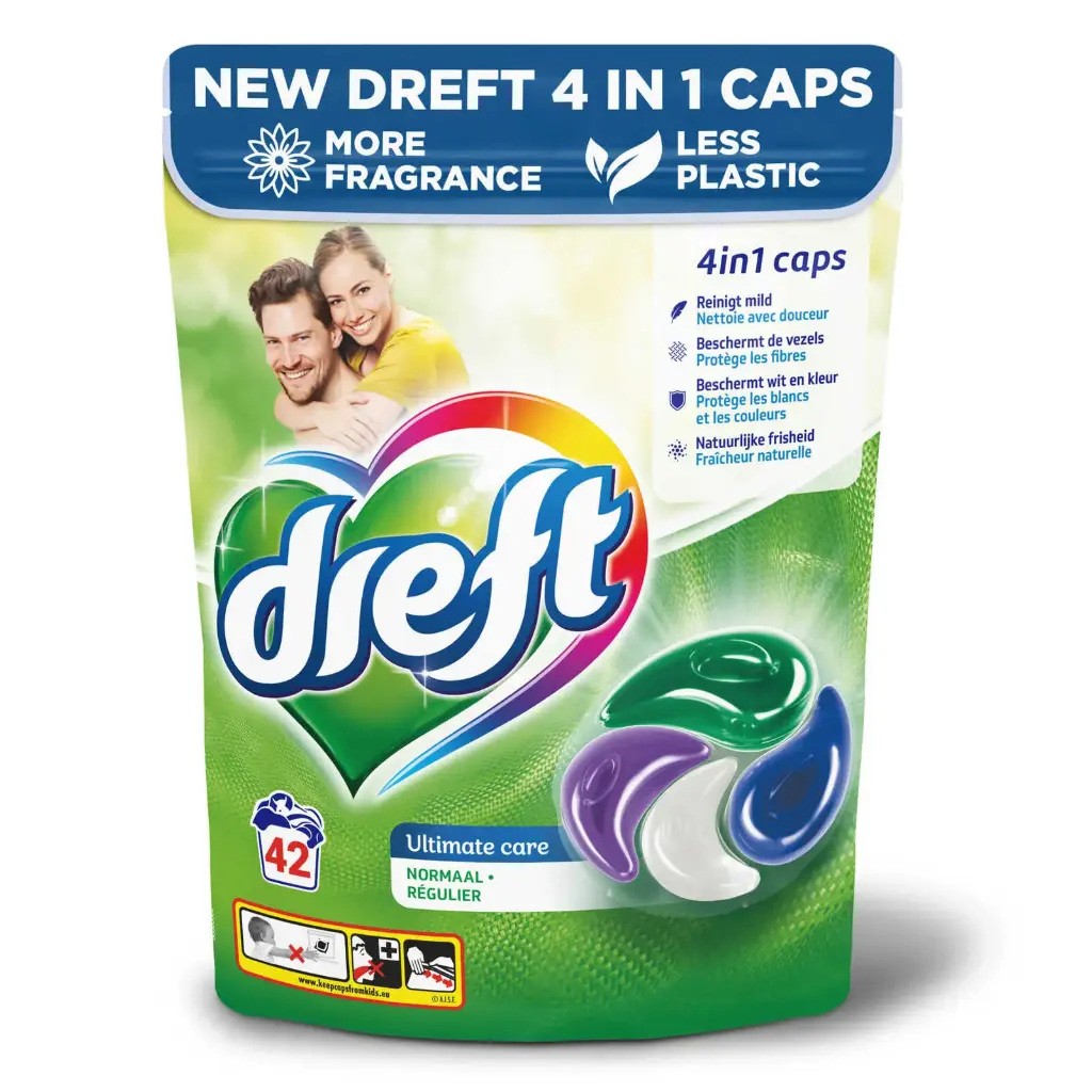 Dreft 4en1 Ultimate Care Lessive Pods 42 Doses