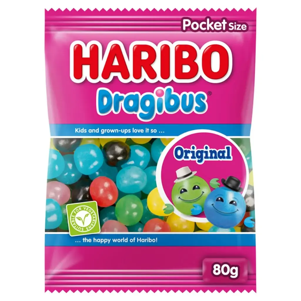 Haribo Dragibus Pocket 80 Gr