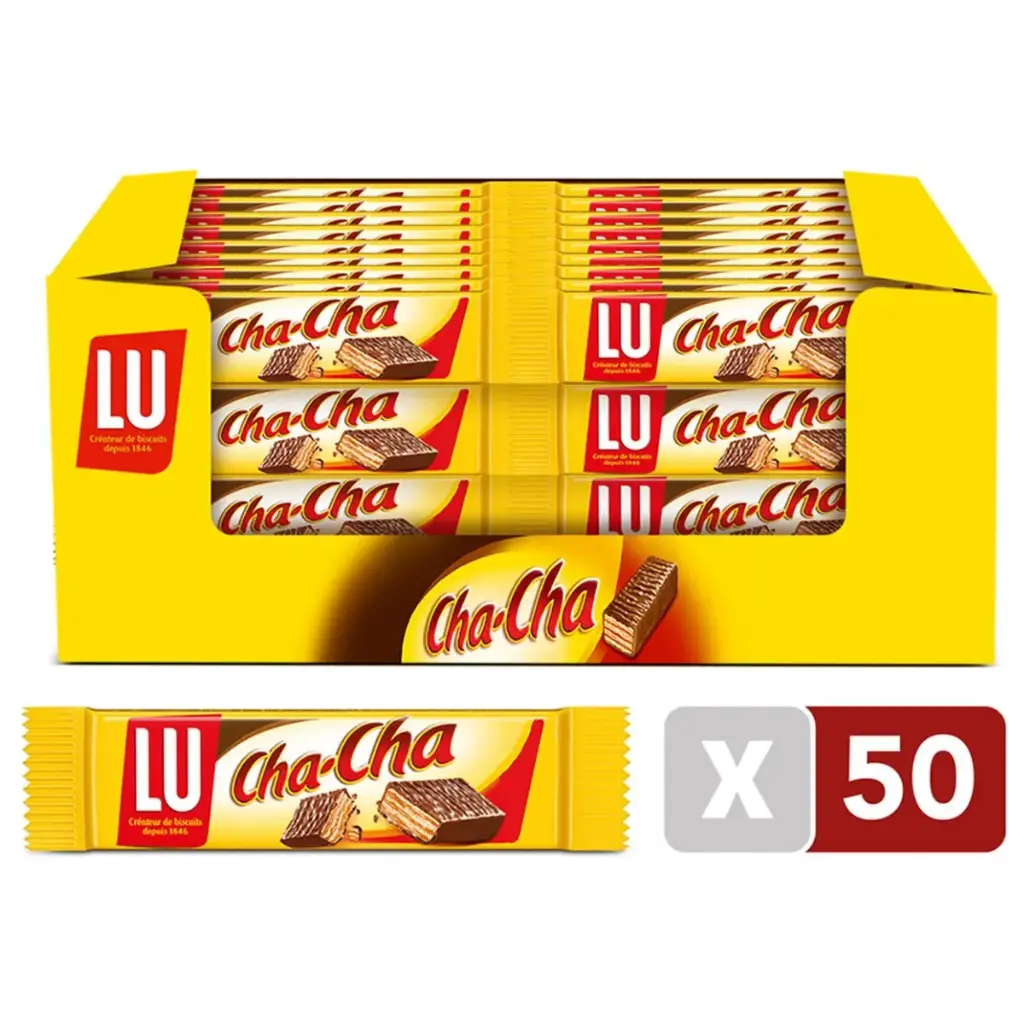 Lu Cha-Cha Barres Chocolatées 50x27 Gr