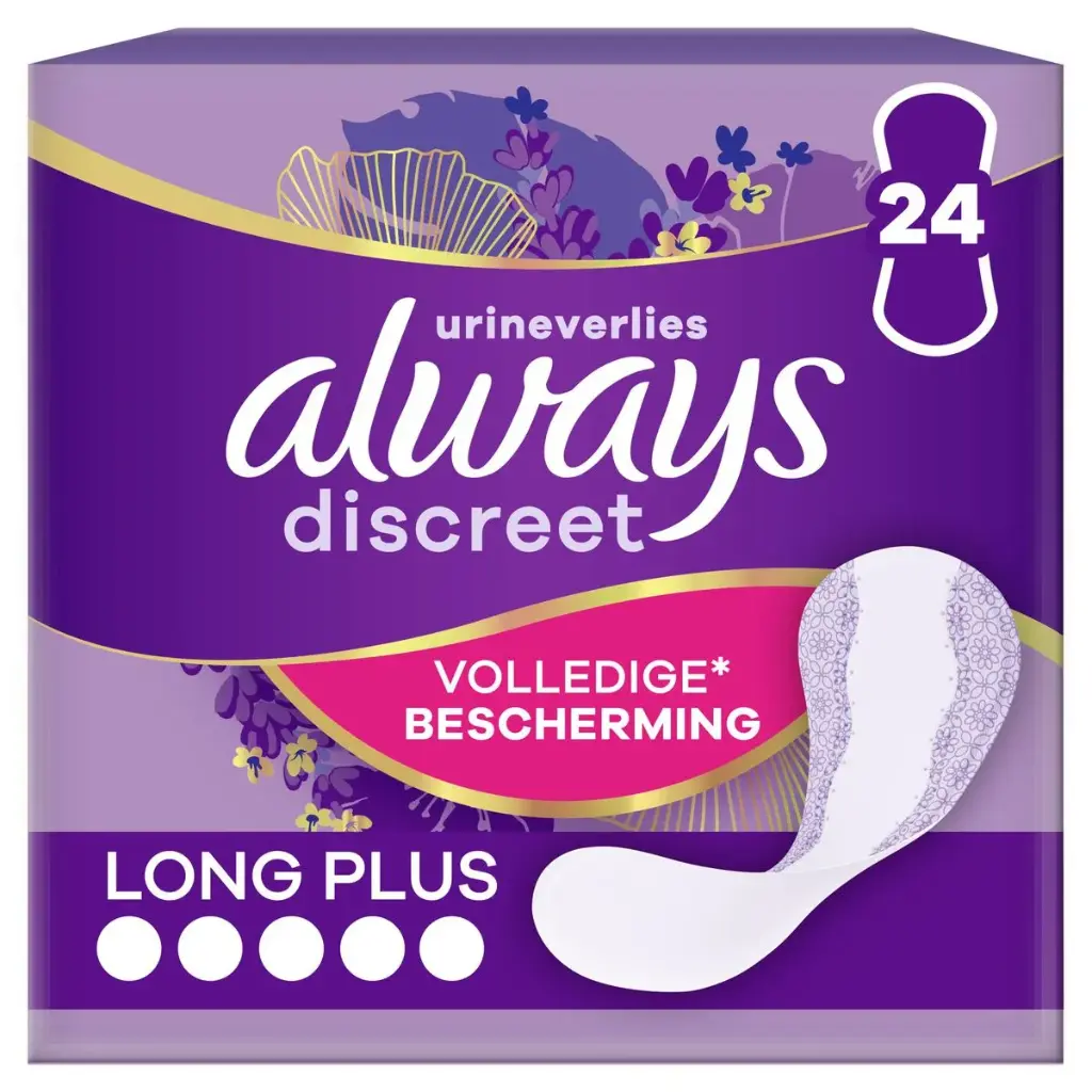 Always Discreet Long Plus Protège-Slips 24 Pièces