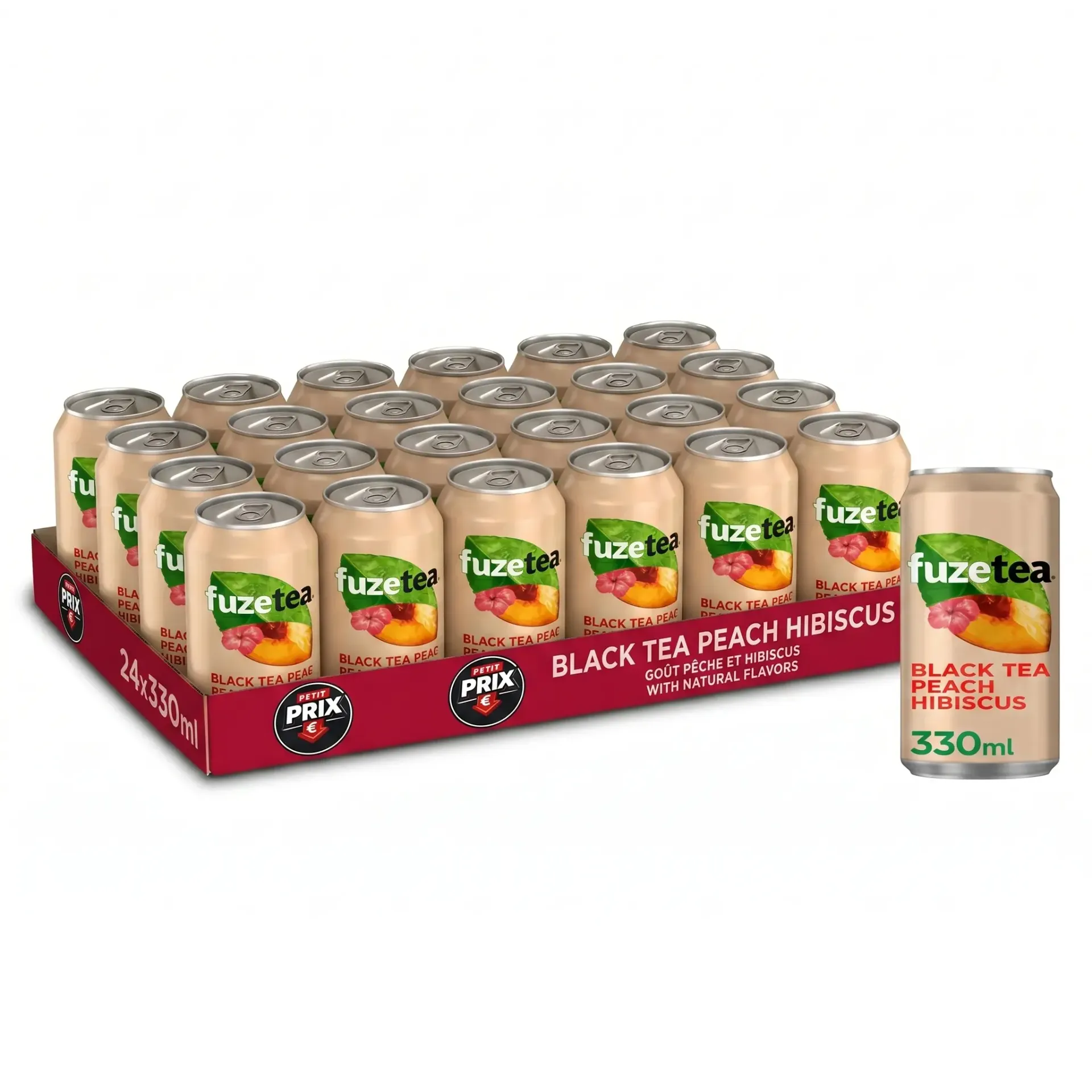 [FUZ002] Fuze Tea Black Peach Hibiscus Canette 24x33 Cl