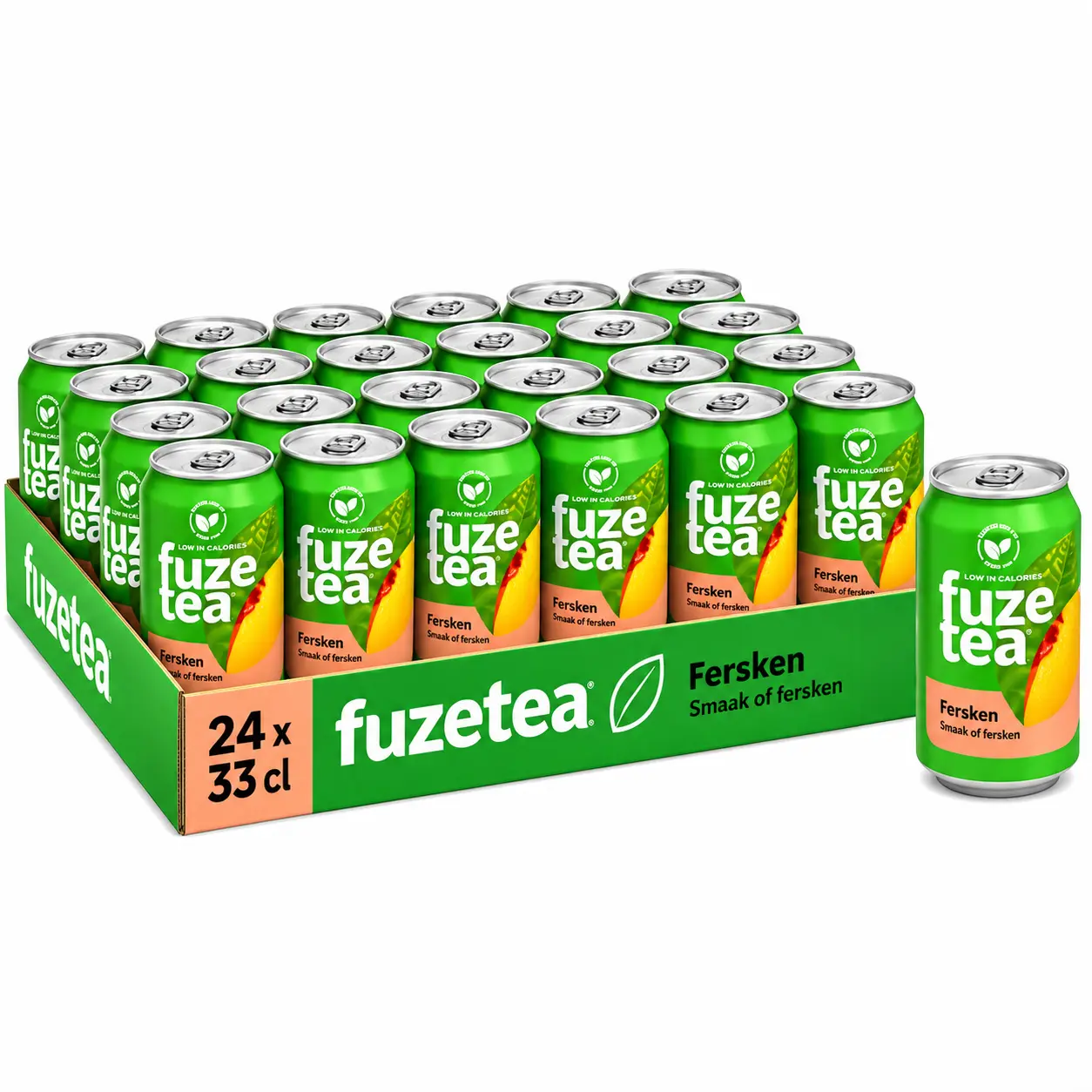 Fuze Tea Black Peach Import DK Canette 24x33 Cl