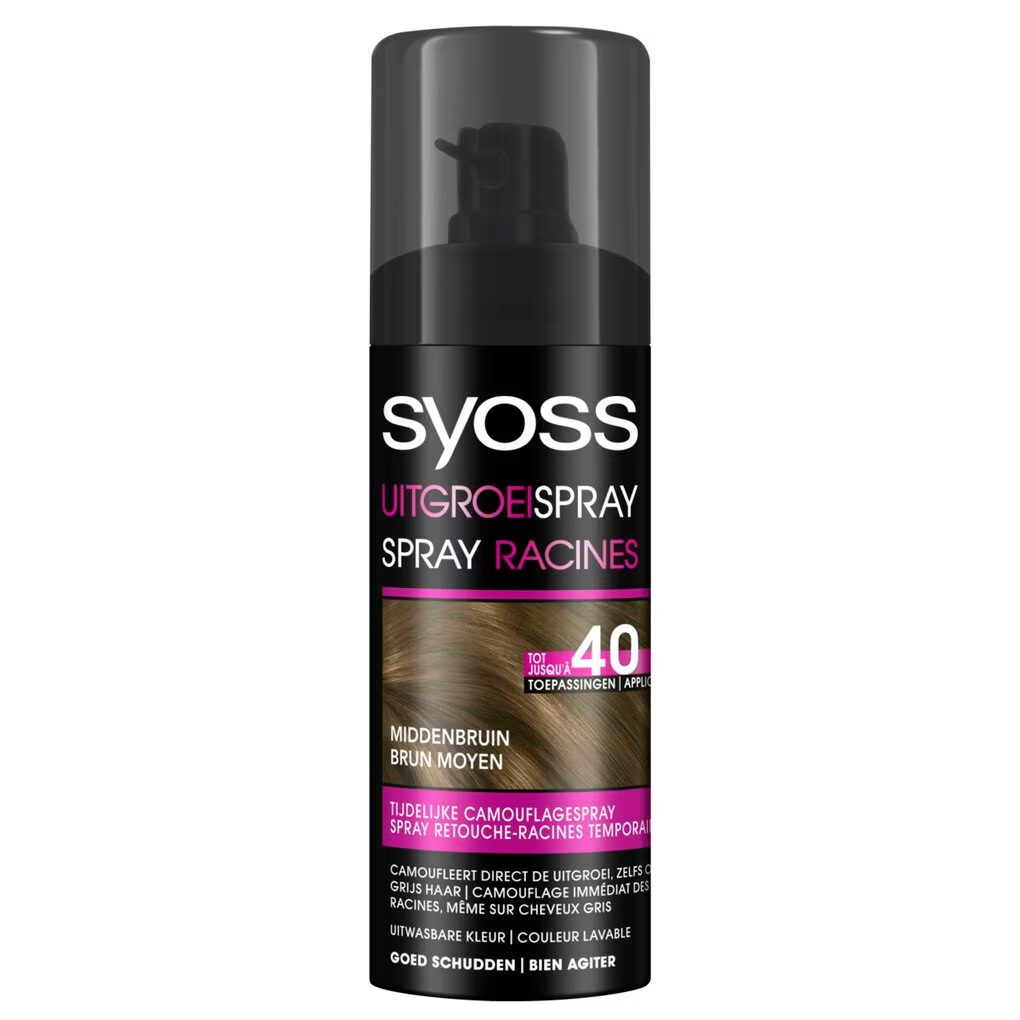 Syoss Spray Racines Brun Moyen 120 Ml