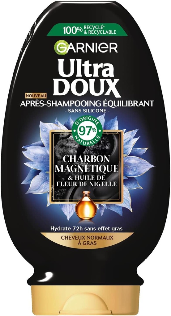 Ultra Doux Charbon Magnétique Après-Shampoing 200 Ml