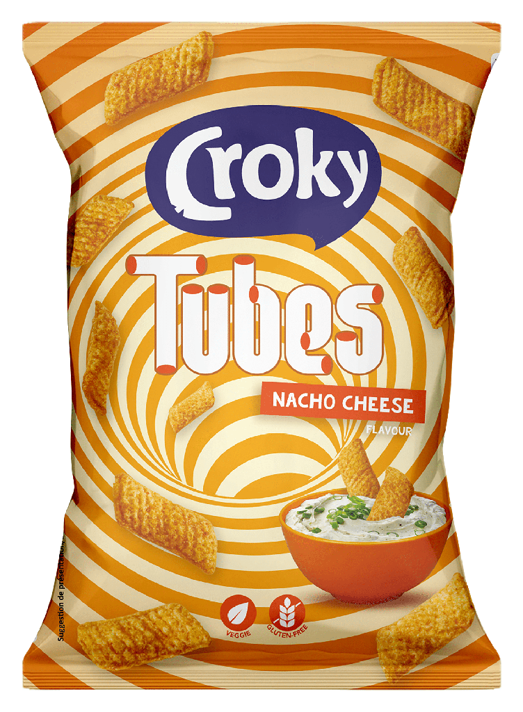 Croky Tubes Nacho Cheese 100 Gr