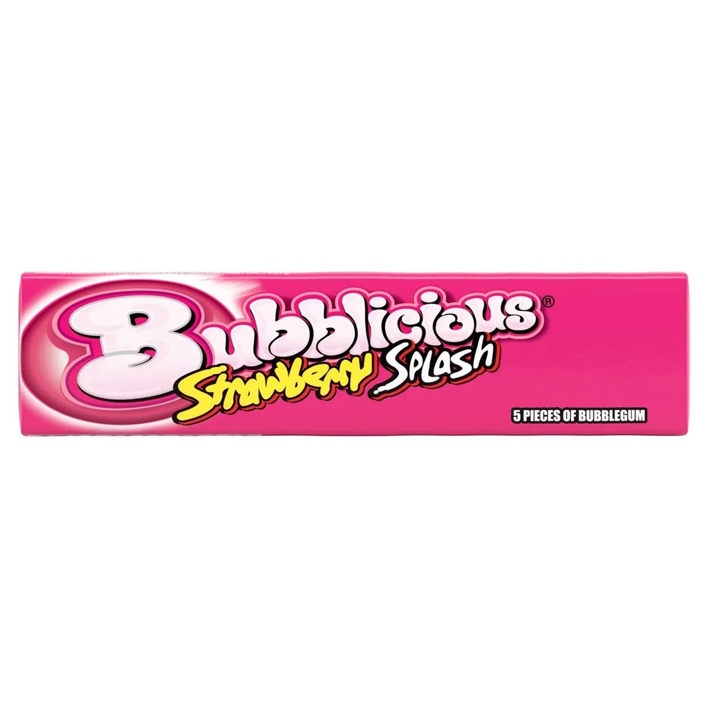 Bubblicious Strawberry Splash Chewing-gum 38 Gr