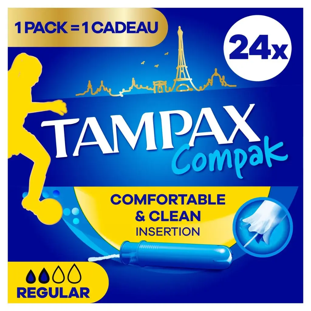 Tampax Compak Regular Tampons 24 Pièces