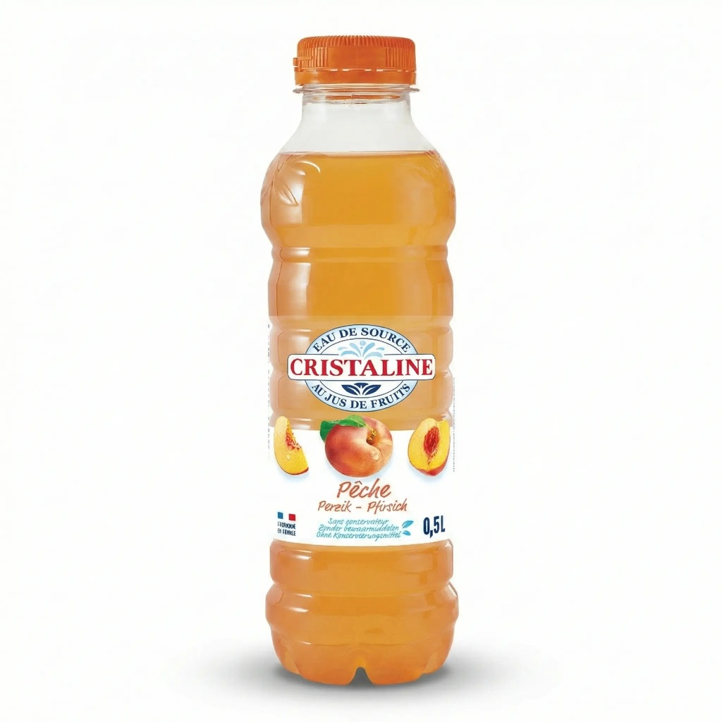 Cristaline Pêche Bouteille 50 Cl
