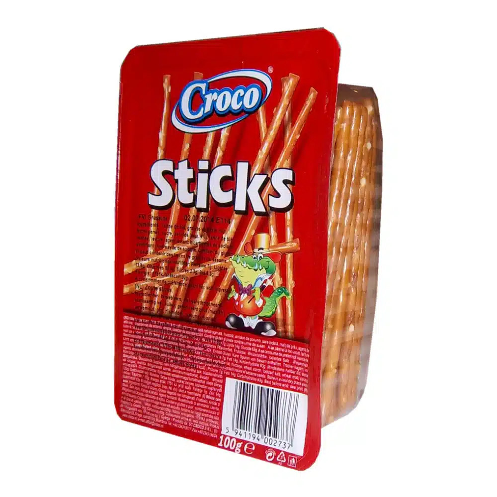 Croco Sticks Bâtonnets Salés 100 Gr