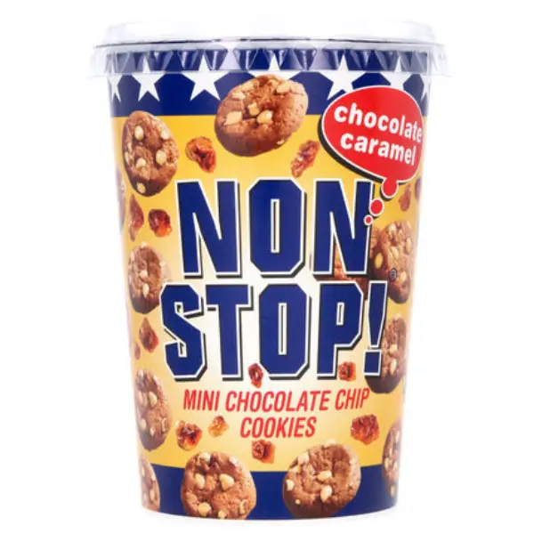 Non Stop! Mini Cookies Chocolat Caramel 125 Gr