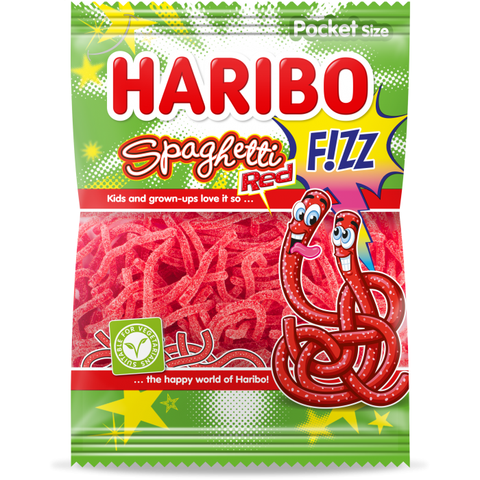 Haribo Spaghetti Red Fizz Bonbons 70 Gr