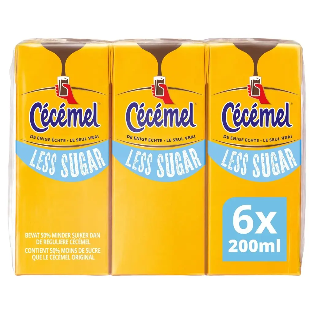 Cécémel Less Sugar Lait Chocolaté 6x20 Cl
