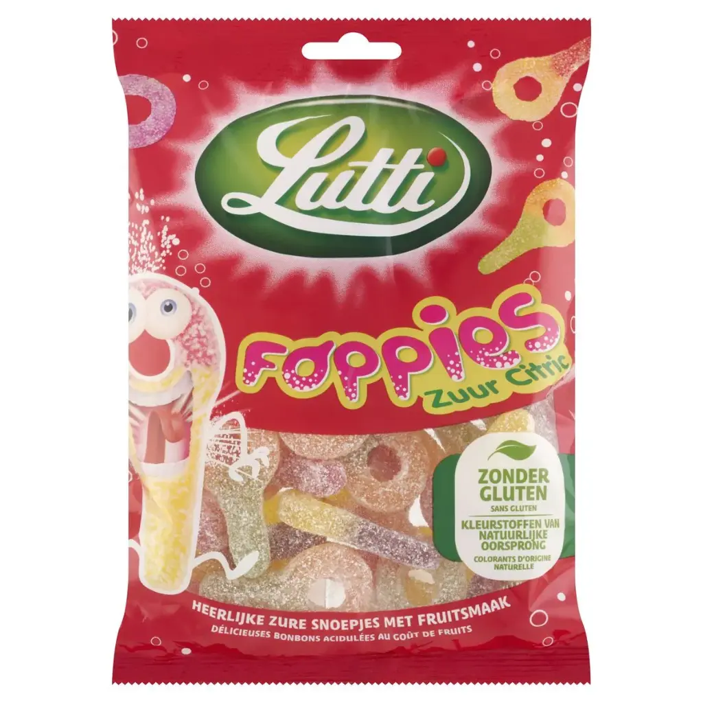 Lutti Foppies Citric Bonbons 175 Gr