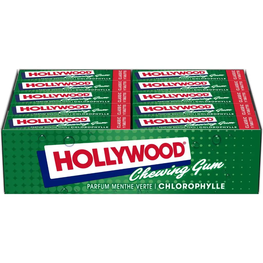 Hollywood Chlorophylle Chewing-gum 20x31 Gr
