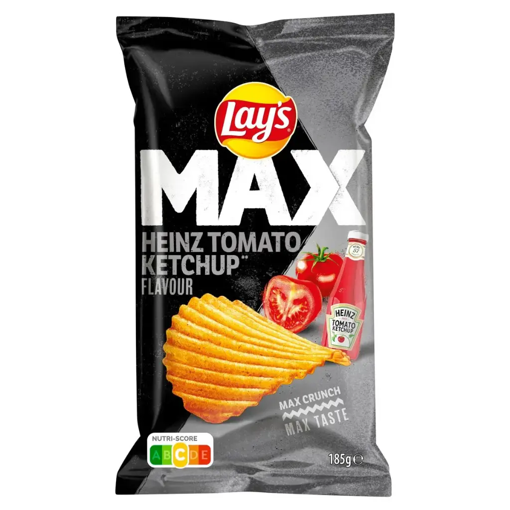 Lay's Max Heinz Tomato Ketchup Chips 185 Gr