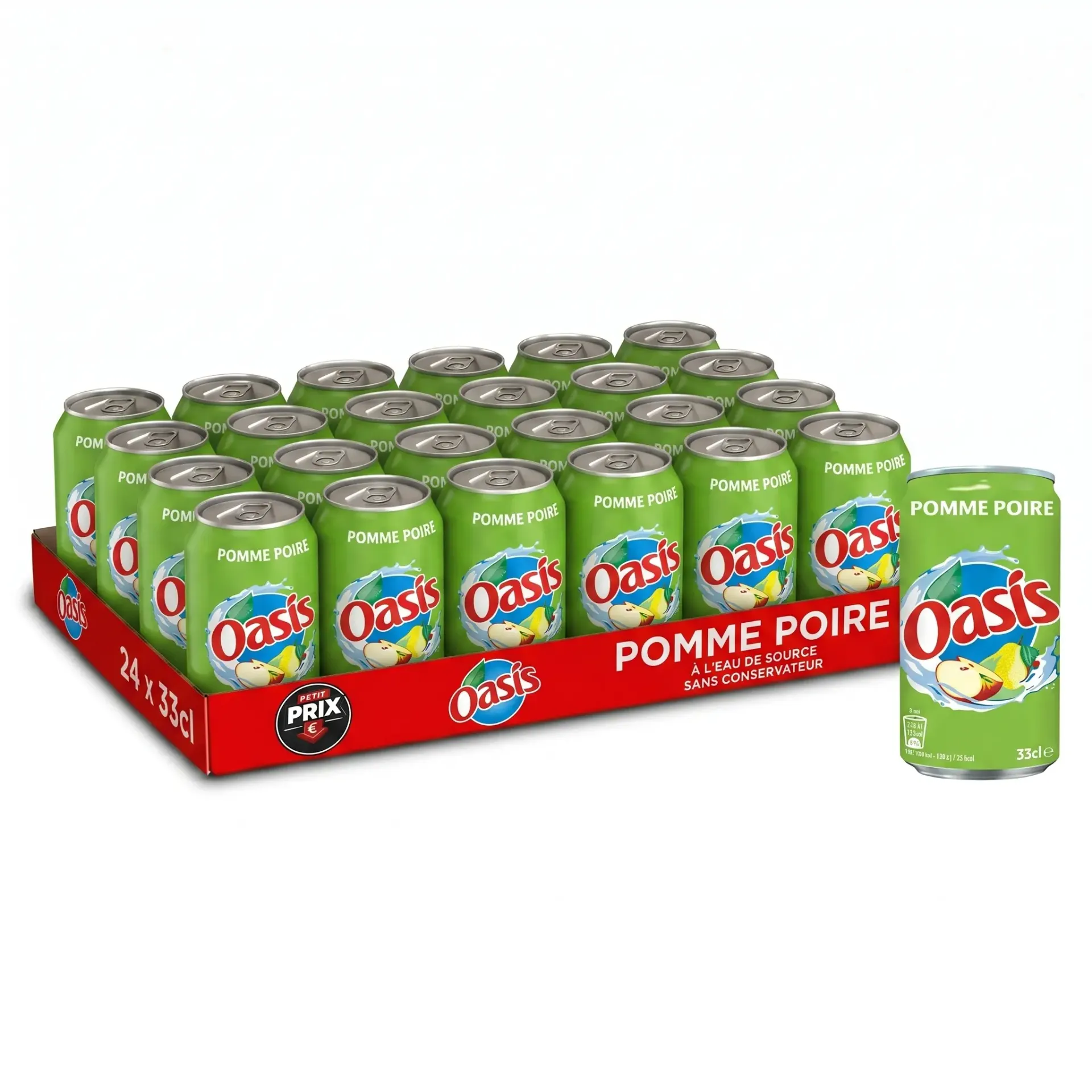 [OAS004] Oasis Pomme Poire Canette 24x33 Cl