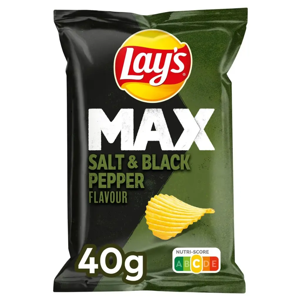 Lay's Max Sel & Poivre Chips 40 Gr