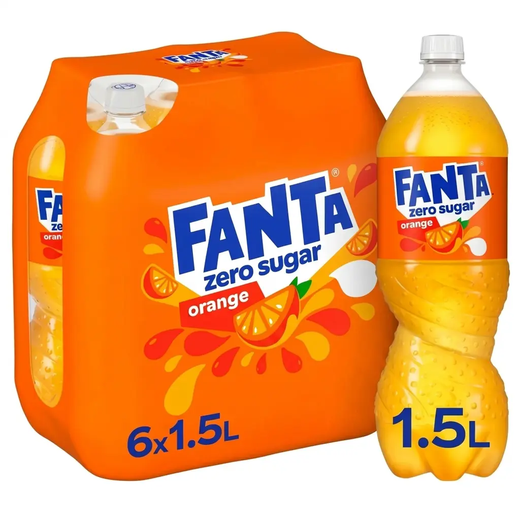 Fanta Orange Zero Sugar Bouteille 6x1,5 L