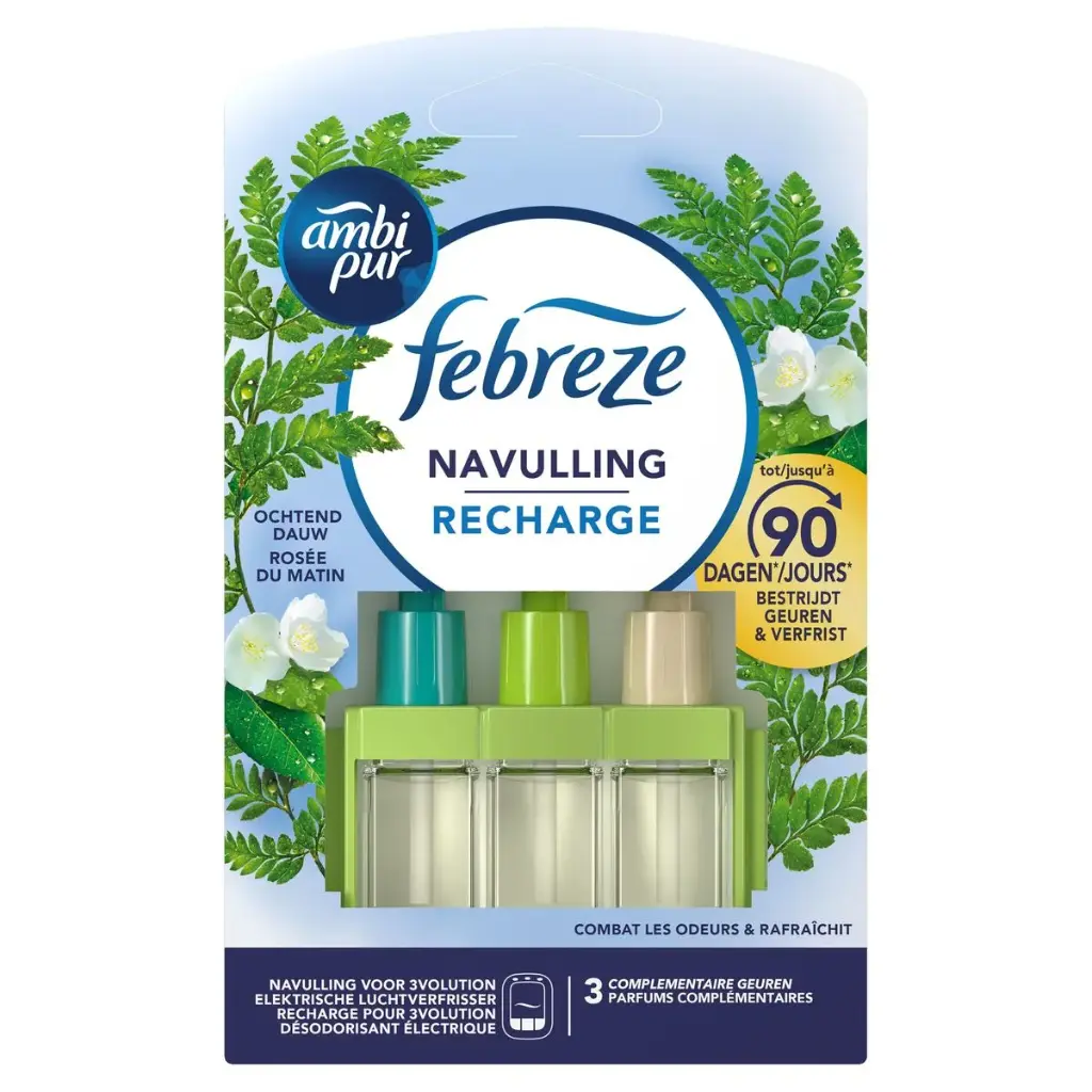 Febreze 3Volution Rosée du Matin Recharge 20 Ml