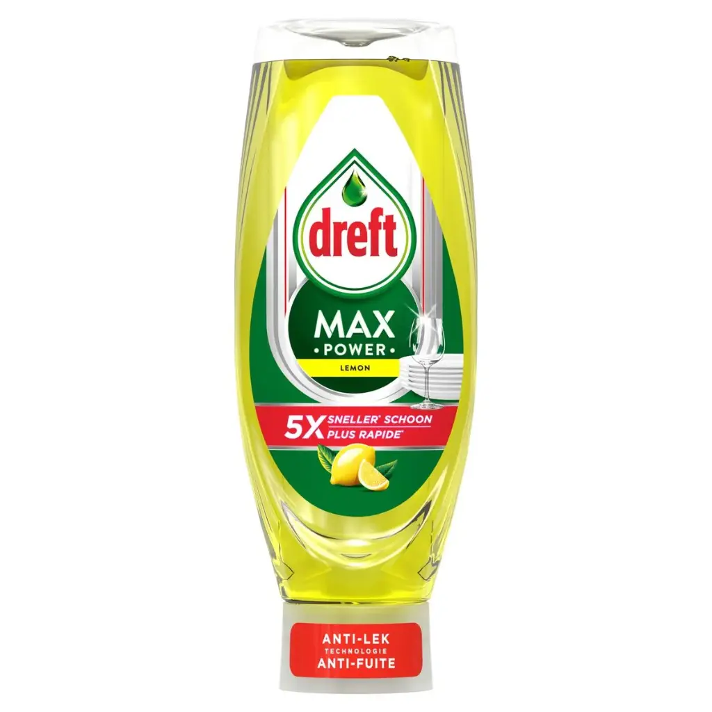Dreft Max Power Lemon Liquide Vaisselle 730 Ml