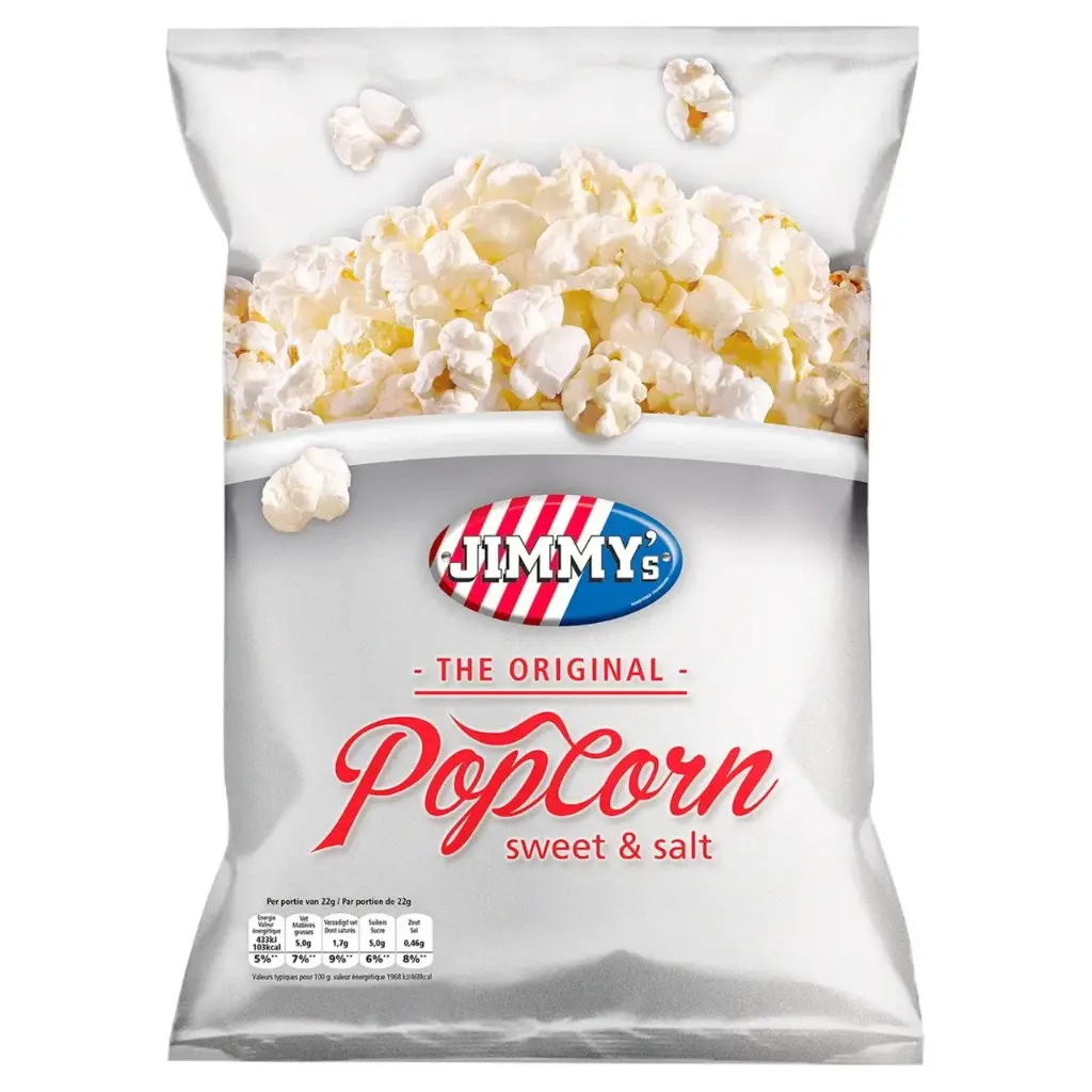 Jimmy's Popcorn Sweet & Salt 100 Gr