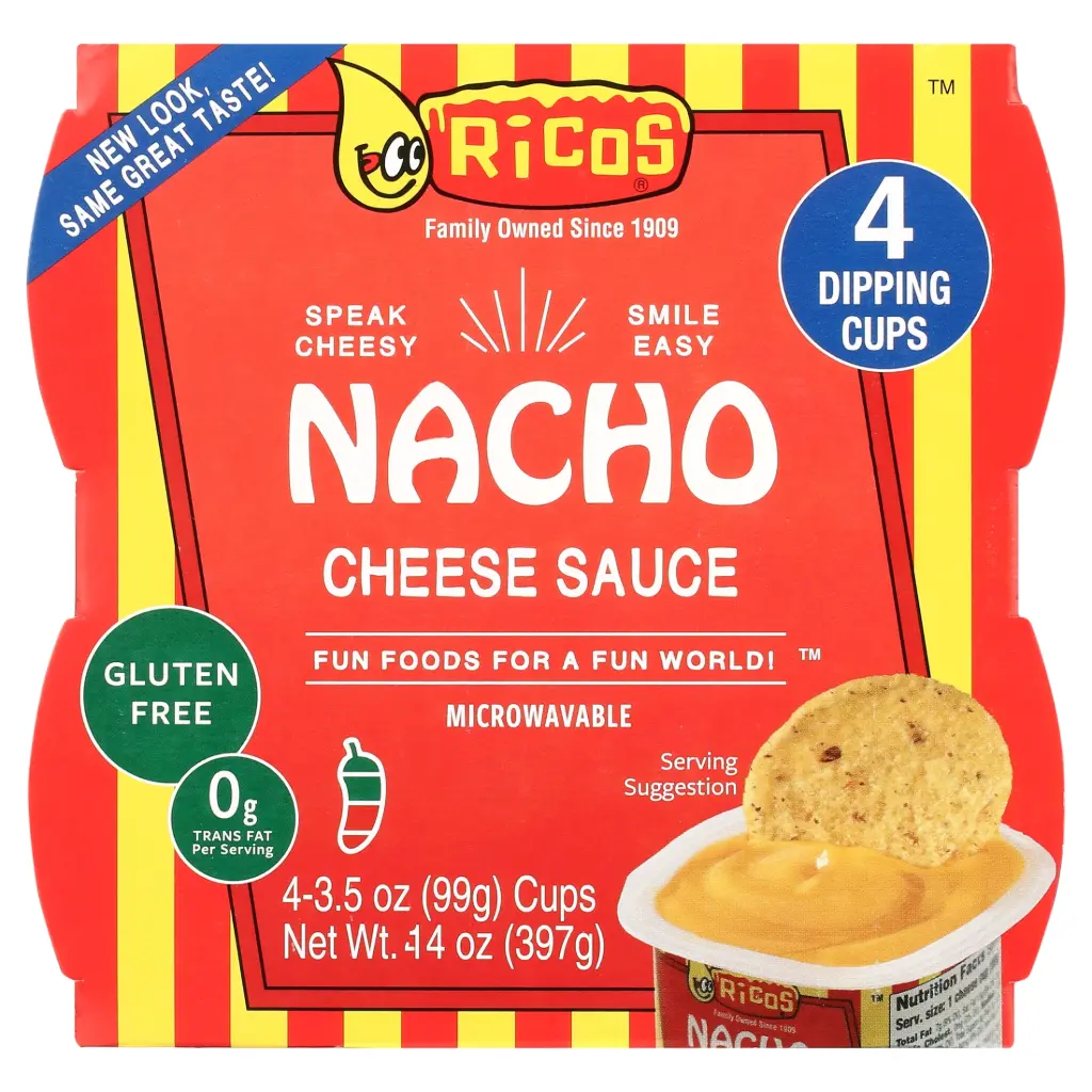 Ricos Nacho Cheese Sauce 4x99 Gr