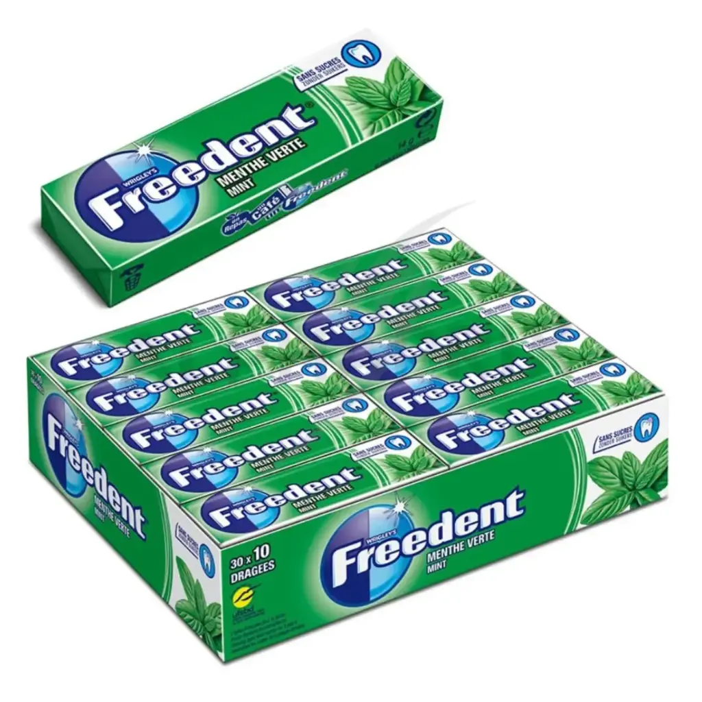 Freedent Menthe Verte Chewing-gum 30x14 Gr