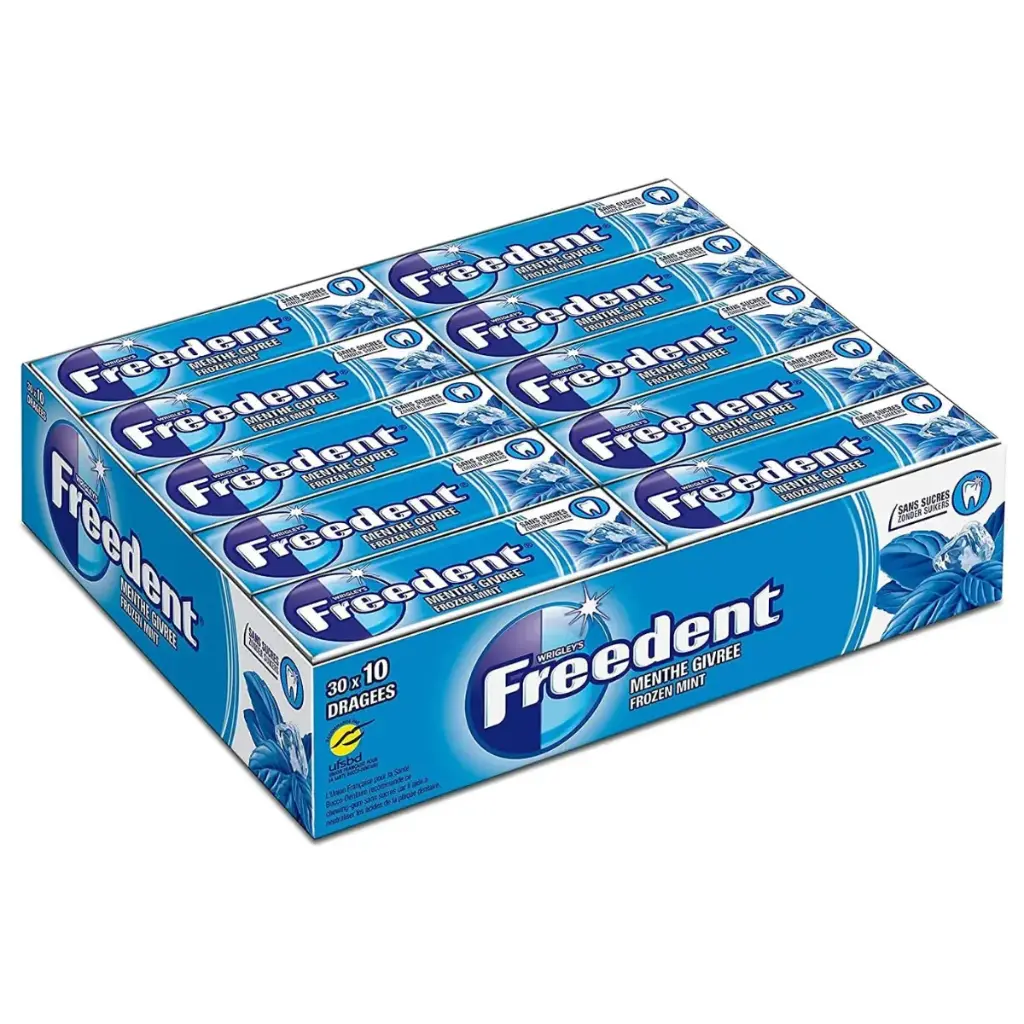 Freedent Menthe Givrée Chewing-gum 30x14 Gr
