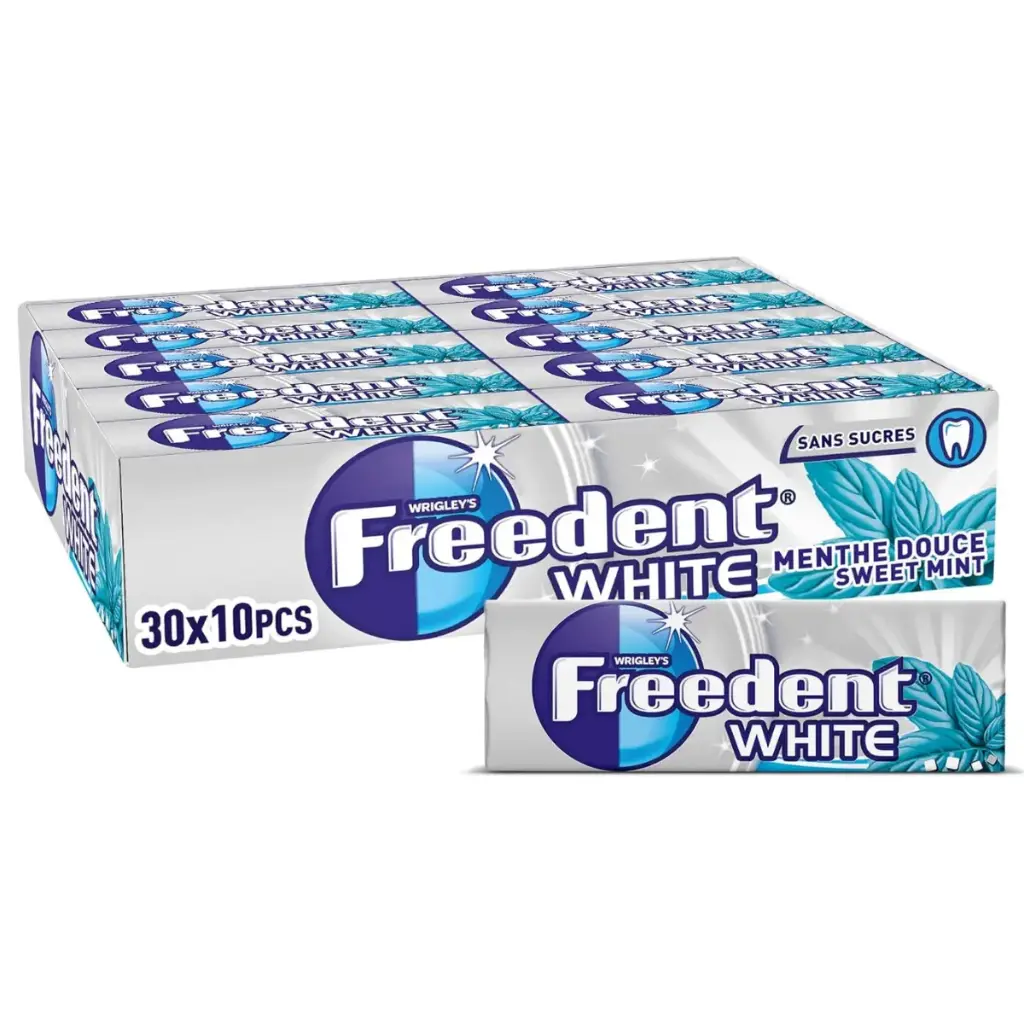 Freedent White Menthe Douce Chewing-gum 30x14 Gr