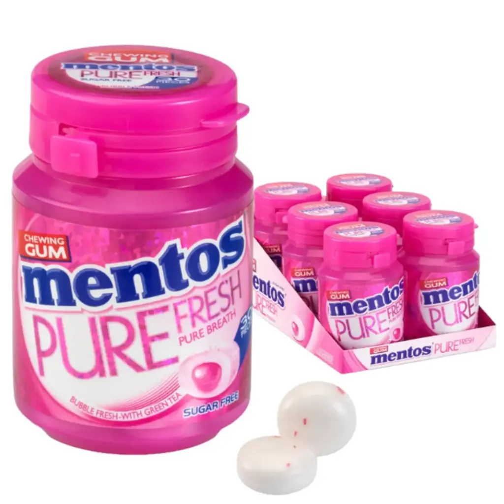 Mentos Pure Fresh Bubble Fresh Chewing-Gum 6x30 Pièces