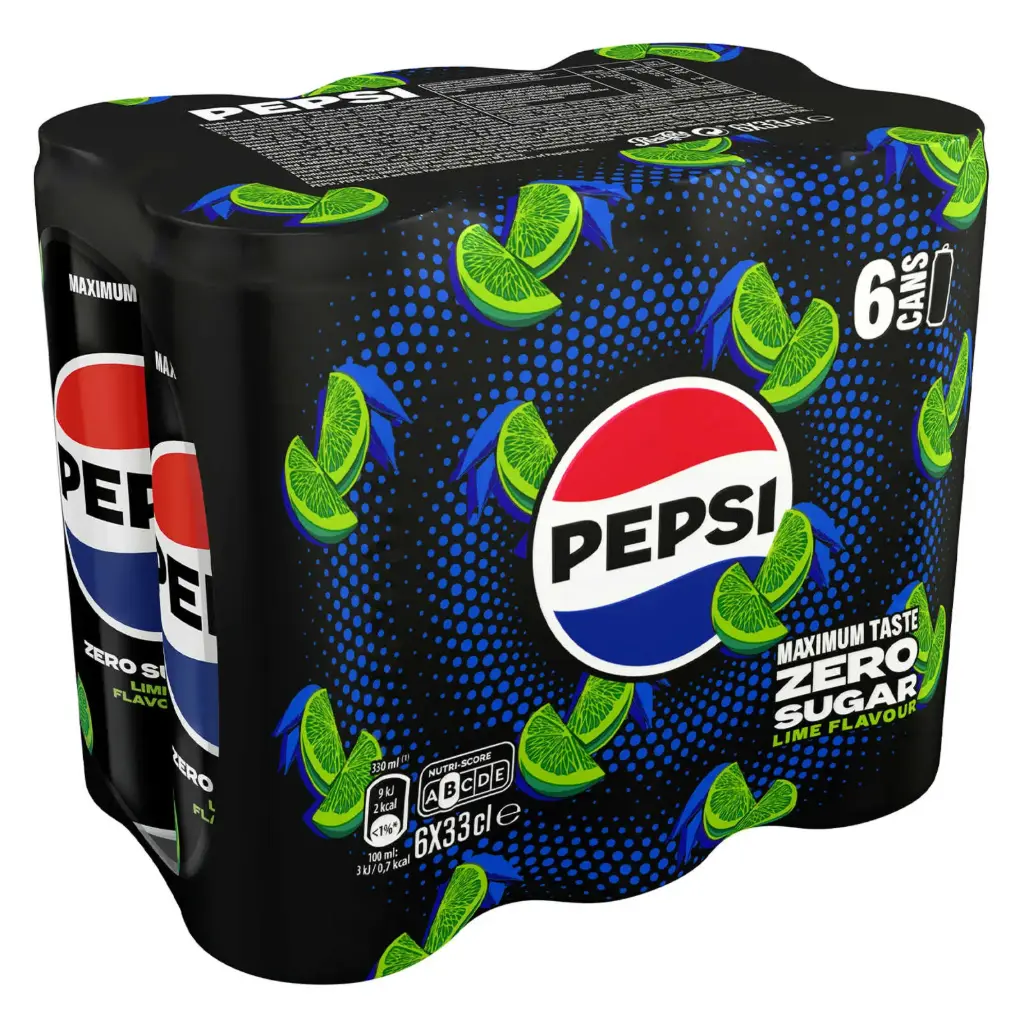 Pepsi Lime Zero Sugar Cola 6x33 Cl