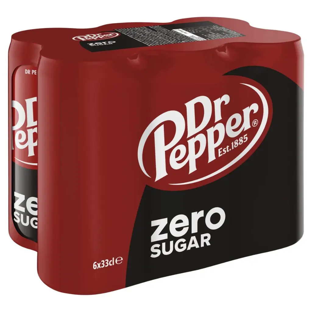 Dr Pepper Zero Sugar Cola 6x33 Cl