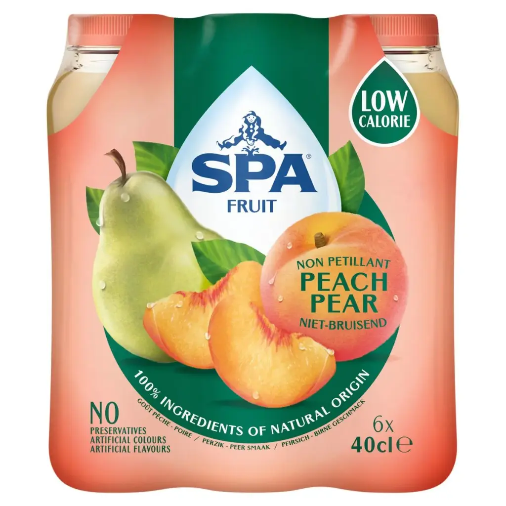 Spa Fruit Pêche Poire 6x40 Cl