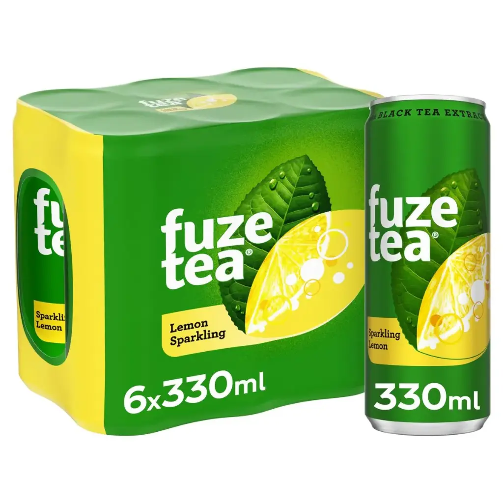 Fuze Tea Black Sparkling Lemon 6x33 Cl