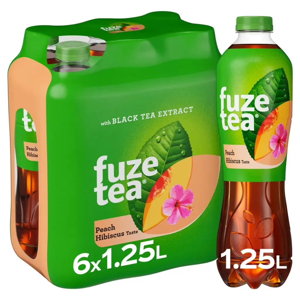 Fuze Tea Black Peach Hibiscus 6x1,25 L